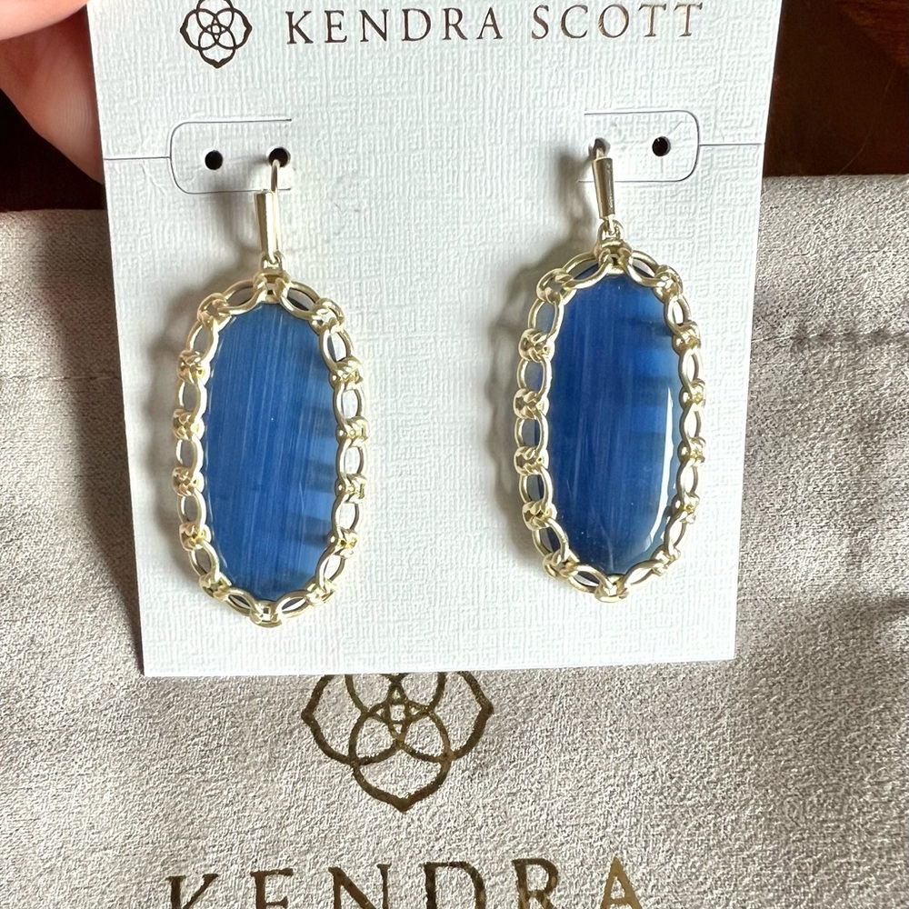 NWT Kendra Scott Macrame Danielle Earring Gold